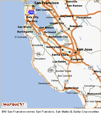BNI San Francisco Region serves San Francisco, San Mateo and&nbsp;Santa Cruz counties